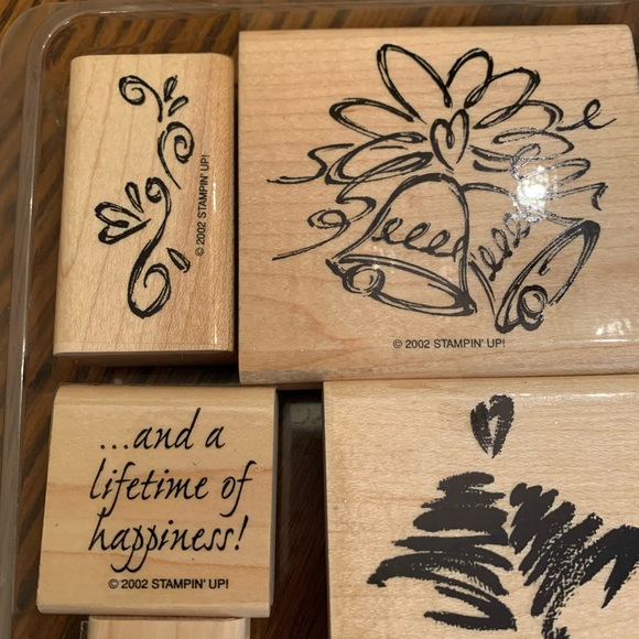 A Lifetime of Happiness rubber stamp set - Picture 3 of 5